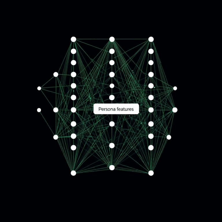 AI persona features visualized in neural network