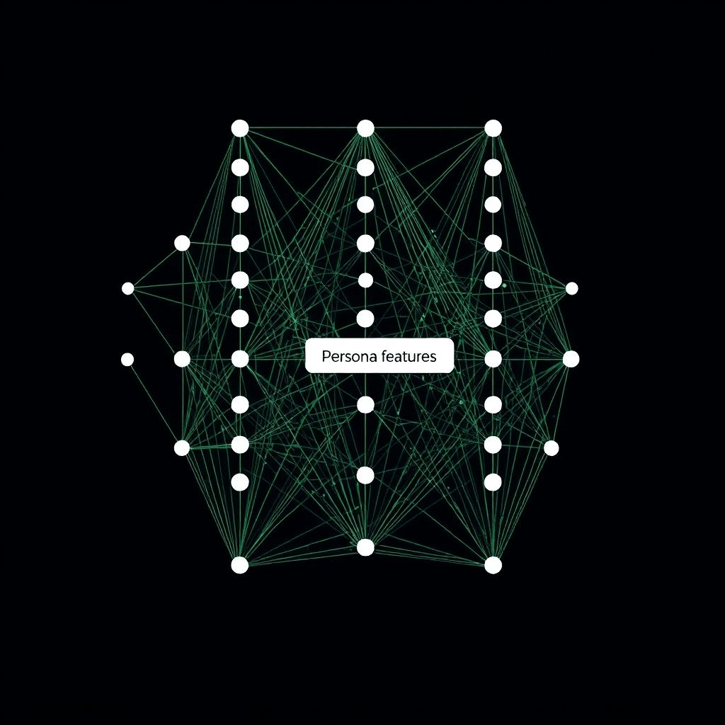 AI persona features visualized in neural network