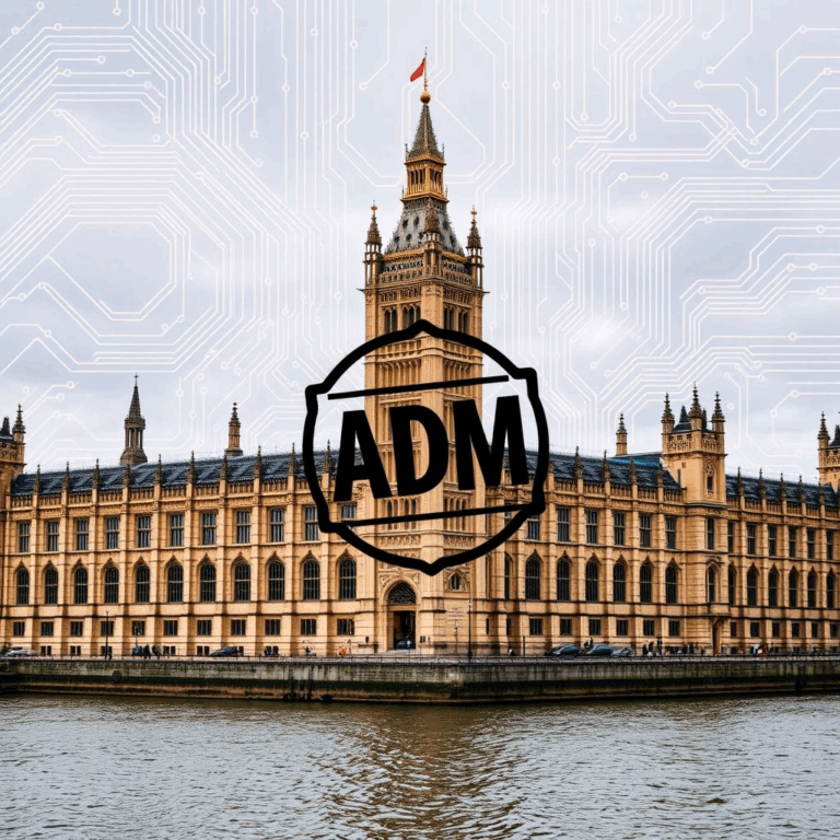DUA Act AI regulation overlay on UK Parliament