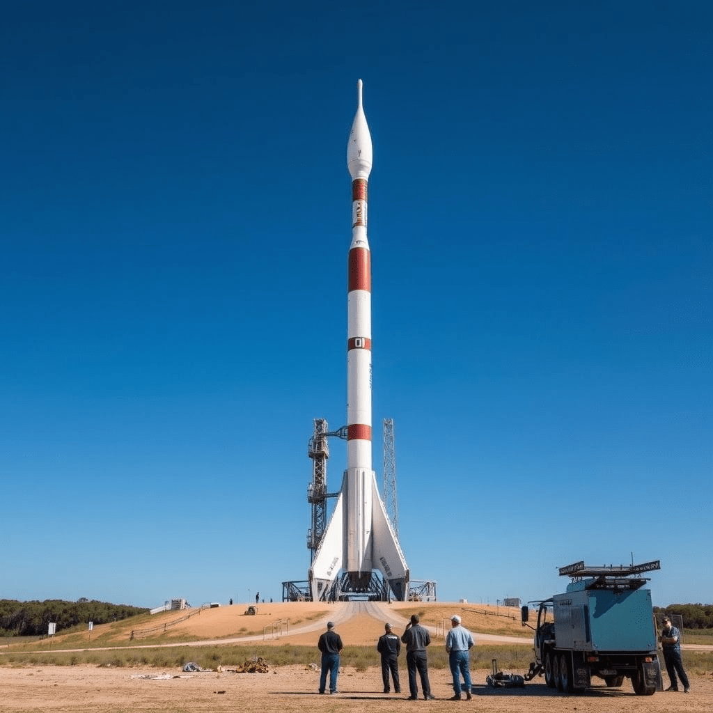 Eris rocket launchpad in Queensland