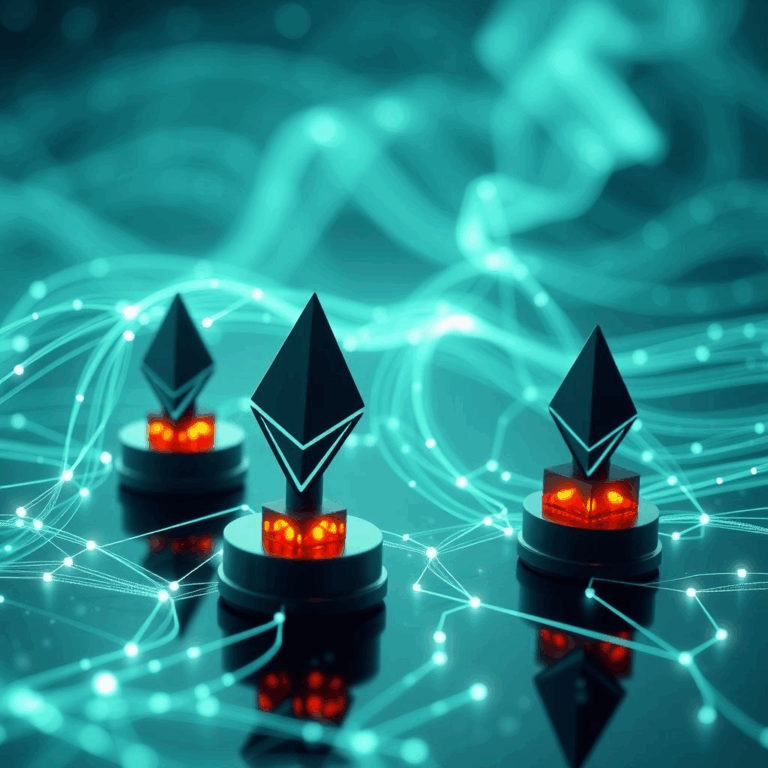 Ethereum staking validators securing the blockchain.