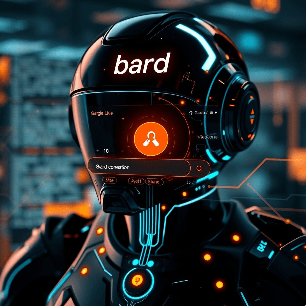 Google Bard real-time search interface.