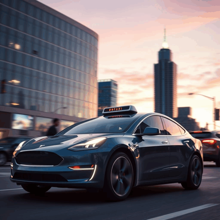 Tesla robotaxi debut showing autonomous ride in Austin without driver