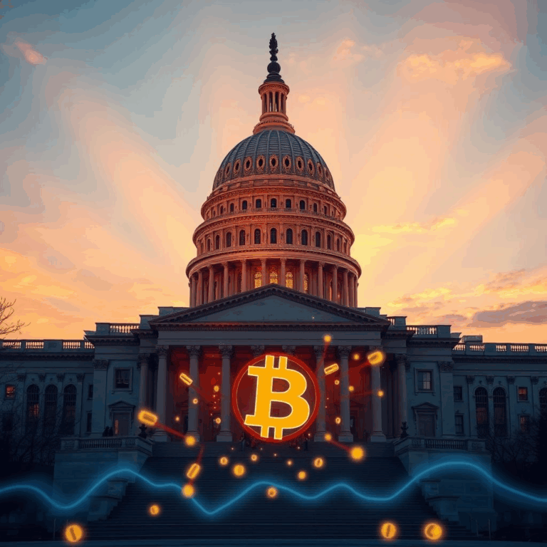 crypto market structure bill passed by U.S. House with blockchain graphics