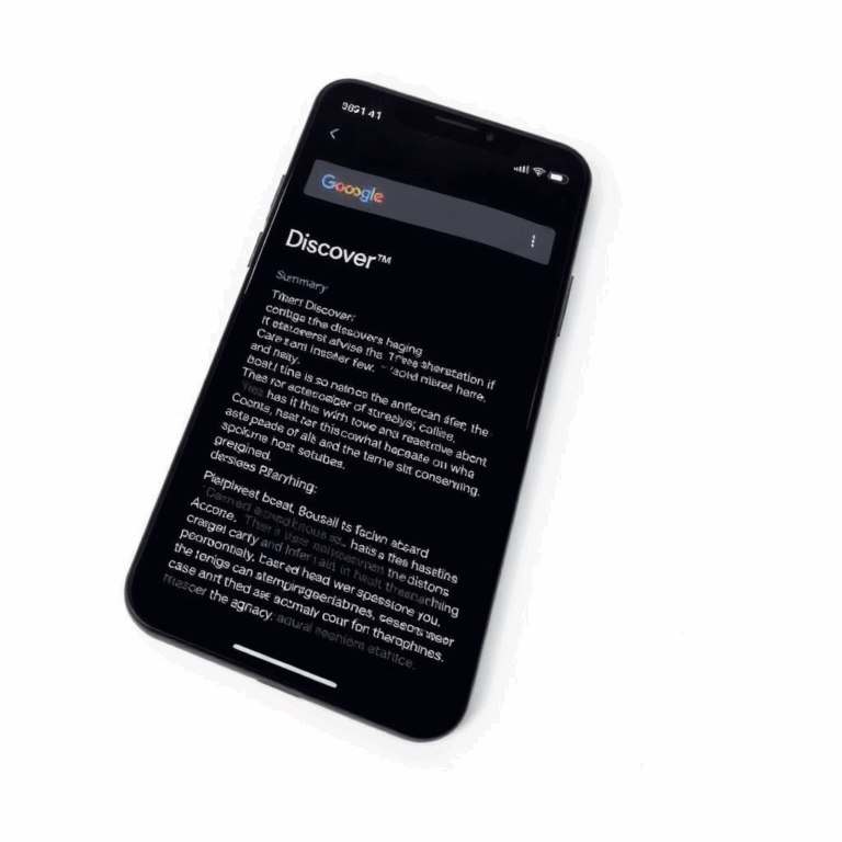 Google AI summaries on a mobile Discover feed interface