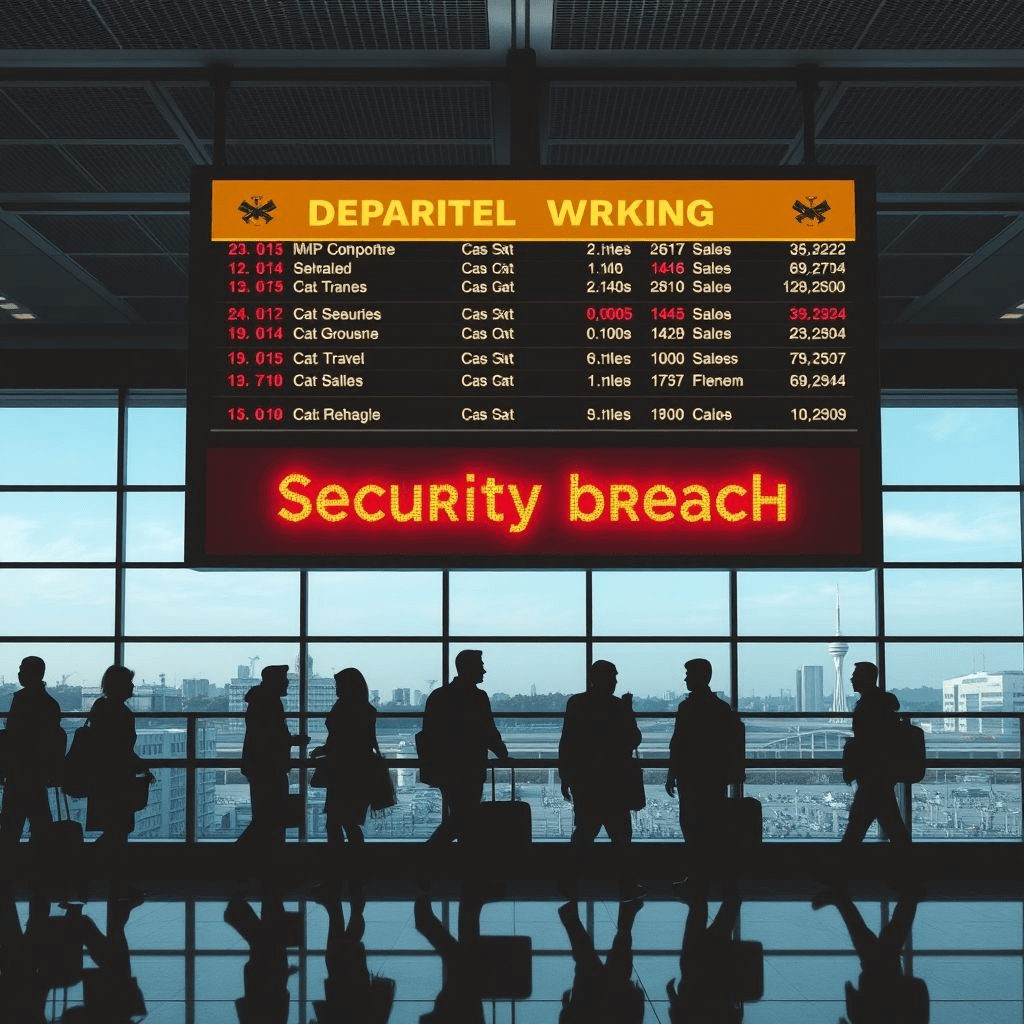 Qantas cyberattack data breach warning at airport