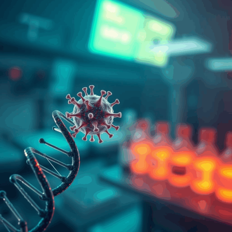 Illustration of universal flu vaccine development with DNA and flu virus – universal flu vaccine