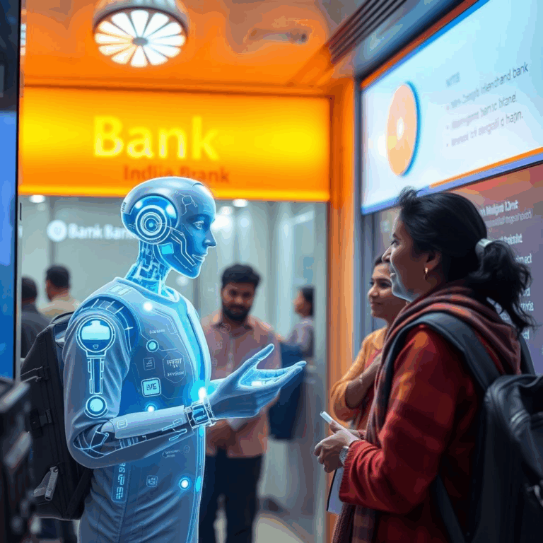 Generative AI banking investment – AI assistant in Indian bank branch