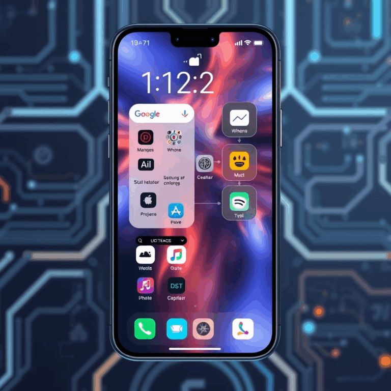 iOS 19 update showing adaptive AI widgets on iPhone screen