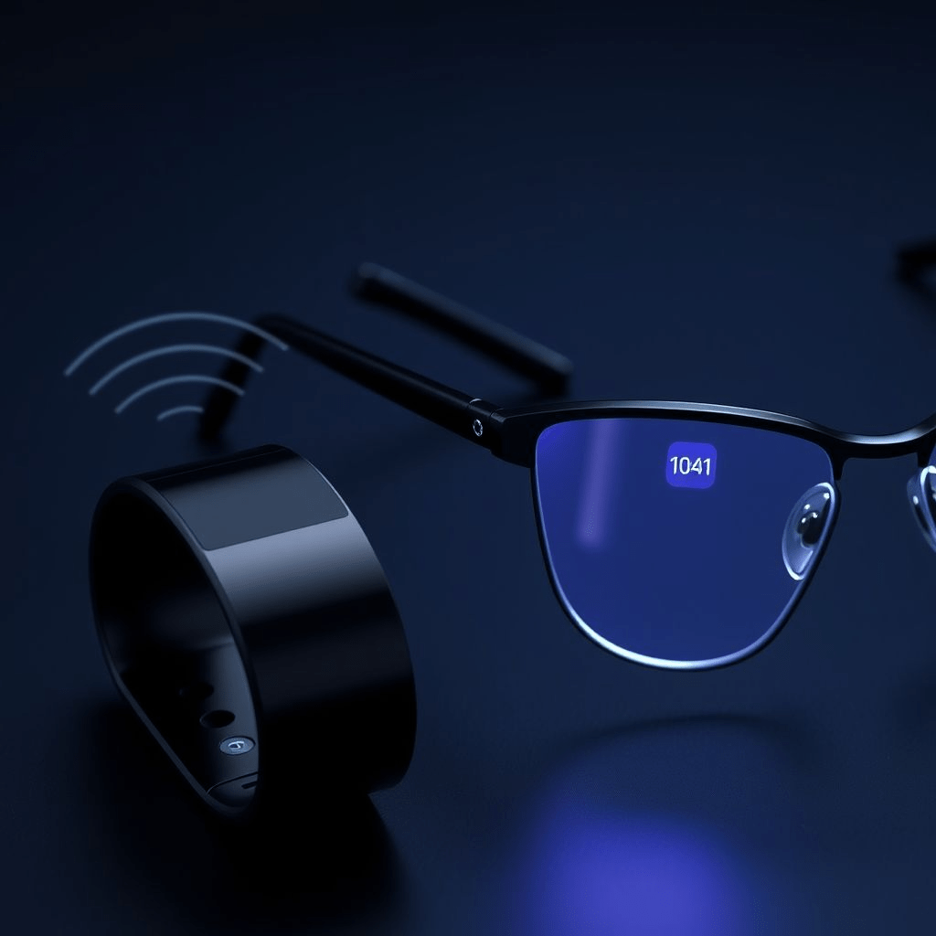 “Meta Hypernova smart glasses and gesture-control wristband showcasing AR innovation.”