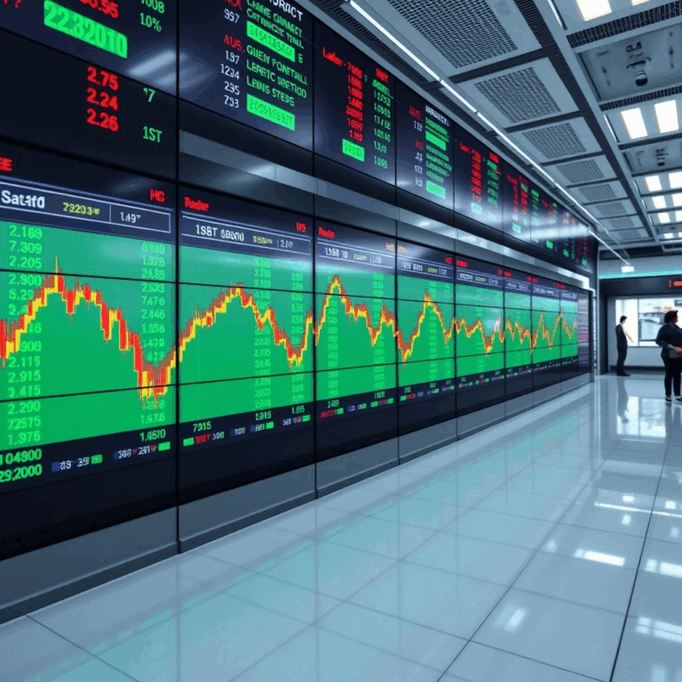 A high-tech trading screen showing spot crypto contract charts and compliance labels for CFTC spot crypto trading