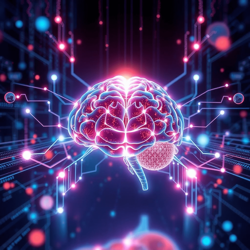 Glowing AI brain representing the GPT-5 launch and its advanced features.