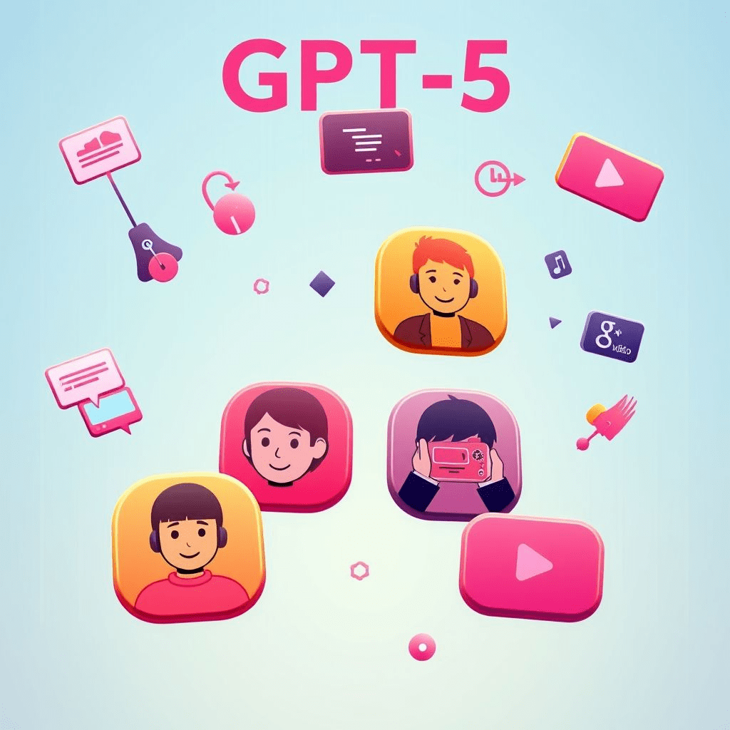 GPT-5 launch with personalities and multimodal input icons