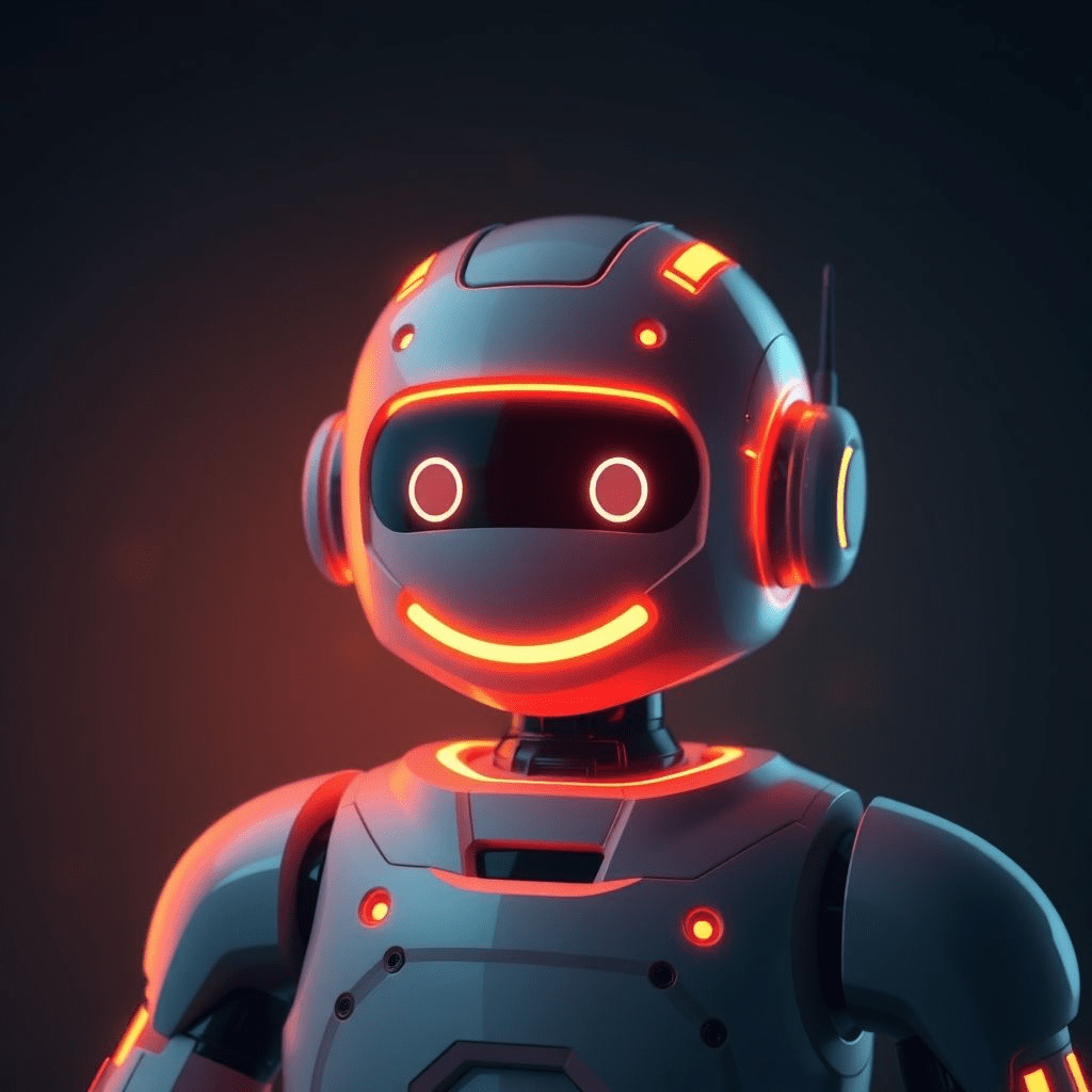 Chatbot avatar glowing warmly, representing GPT-5 tone fixes.