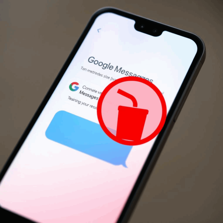 Google Messages app showcasing the new delete sent messages feature with a recall option