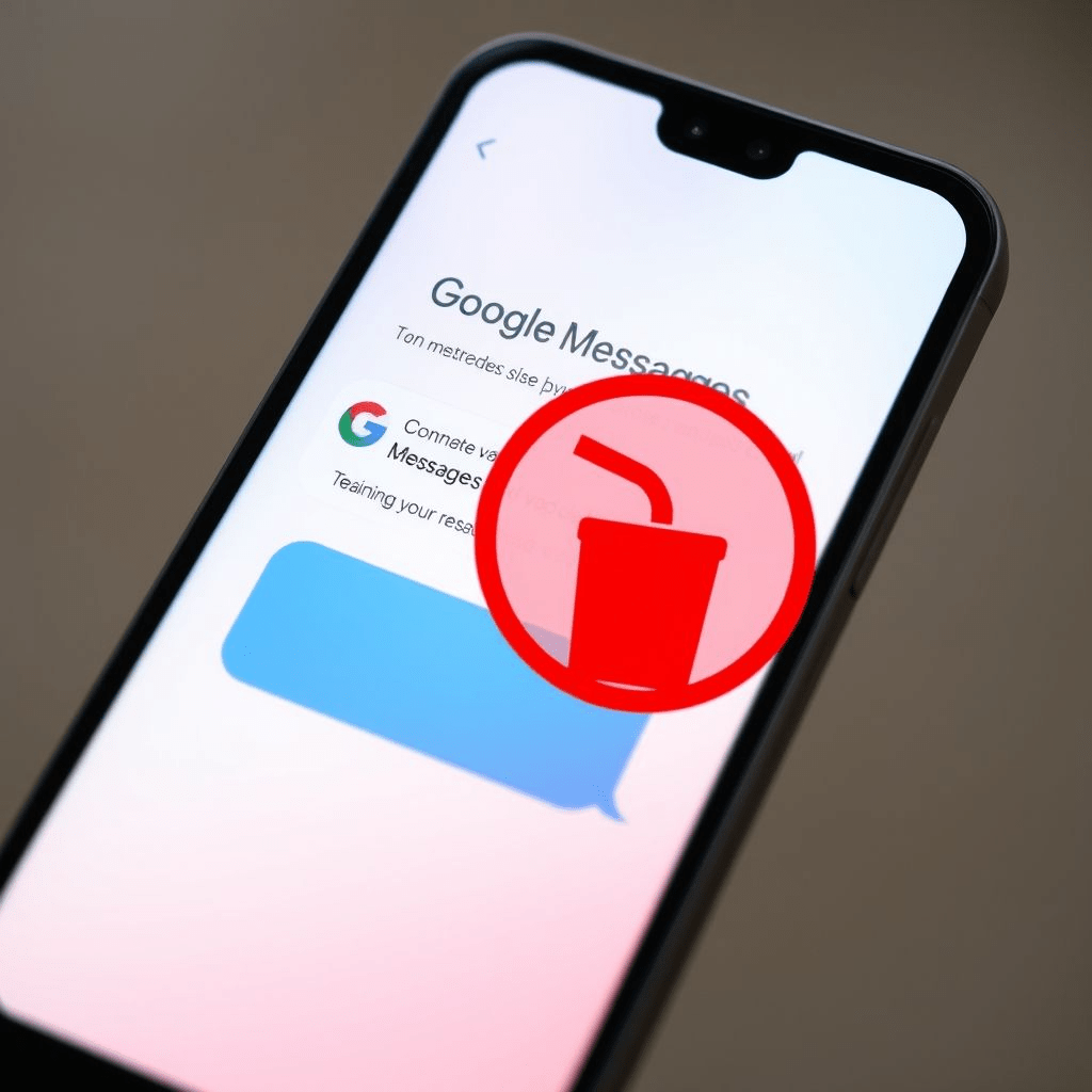 Google Messages app showcasing the new delete sent messages feature with a recall option