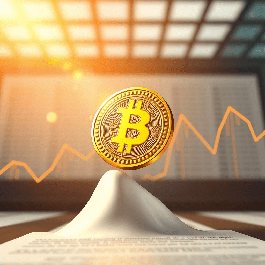 OGN token rising with regulatory document backdrop, symbolizing OGN regulatory clarity