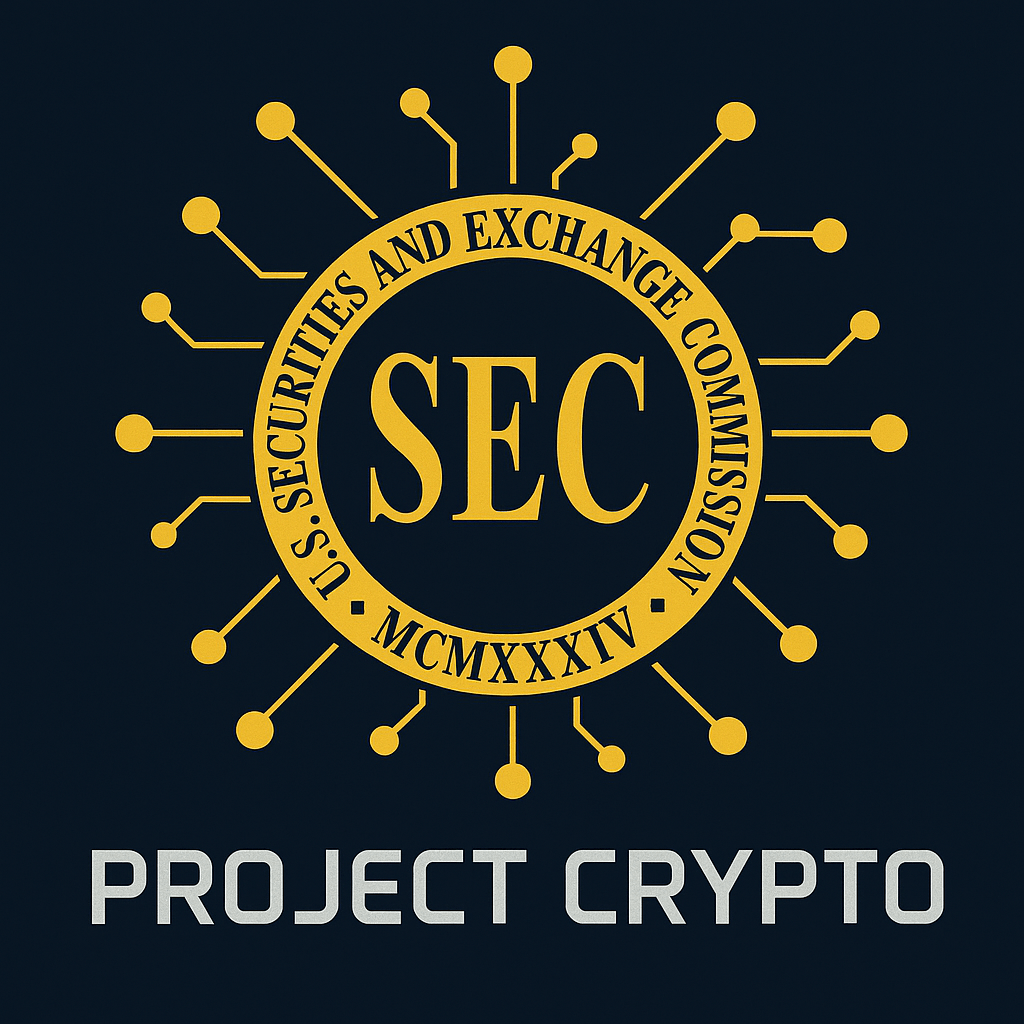 Project Crypto SEC blockchain nodes graphic representing regulatory initiative