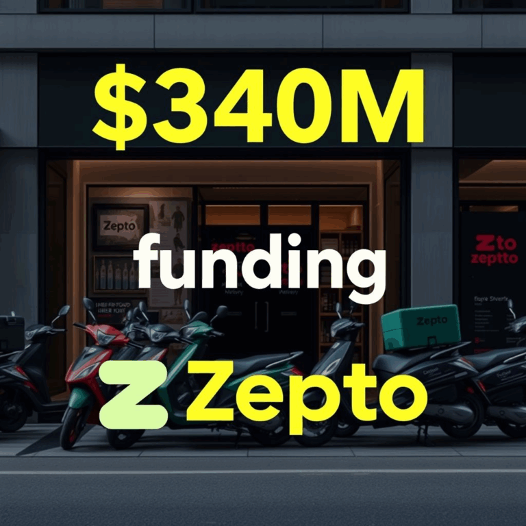 Zepto follow-up round showcasing dark-store fleet and $340M funding callout