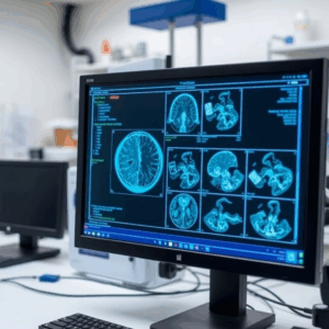 "AI tool automating biomedical image annotation for clinical research."