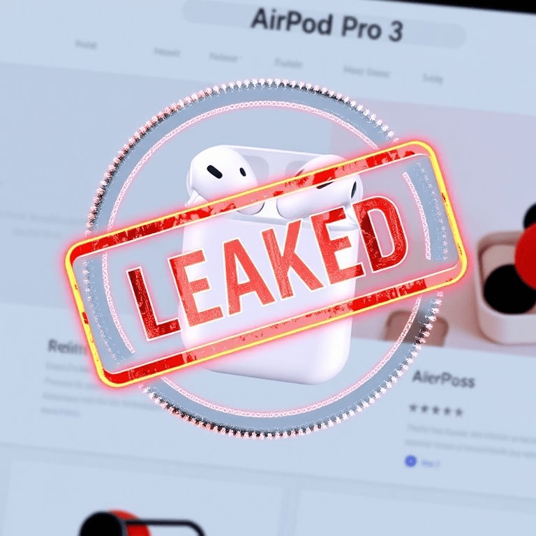 AirPods Pro 3 listing on a retail site symbolizing the Best Buy AirPods leak.