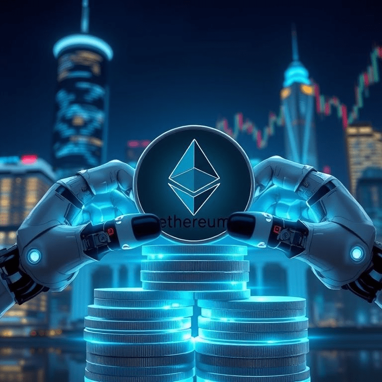 BitMine Ethereum accumulation digital illustration