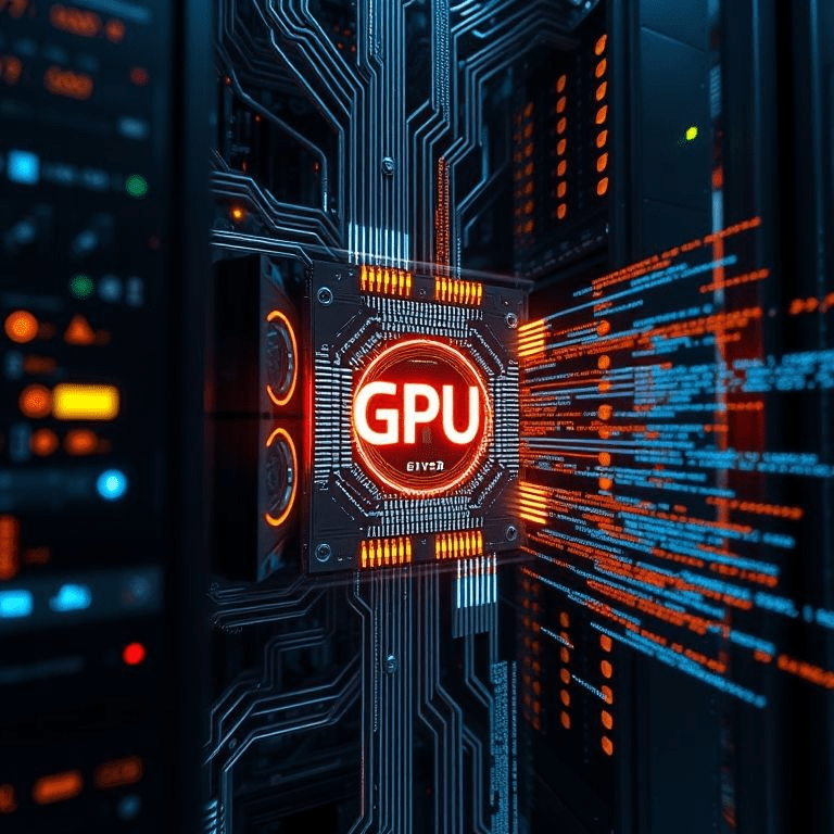 High-performance GPU with streams of video frames and code — nvidia-ai-chip