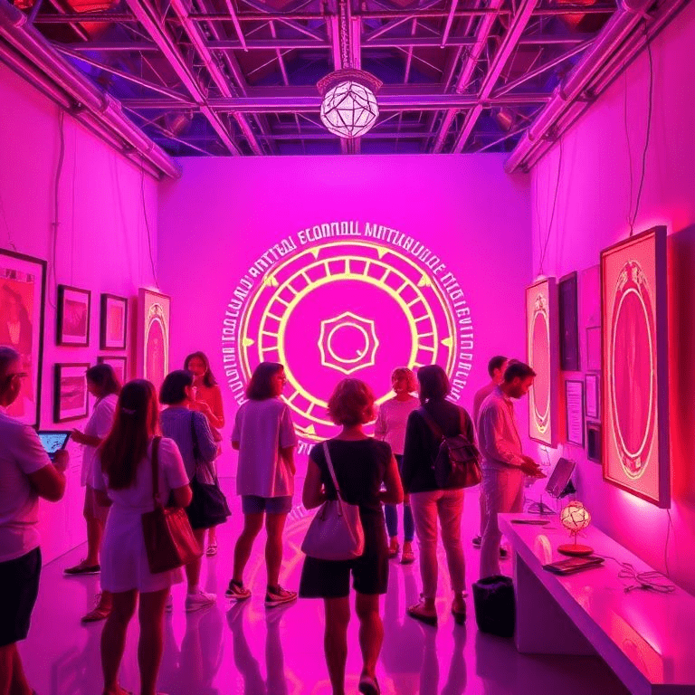 NFT creators celebrating Portals TGE presale on Solana’s Metaplex.