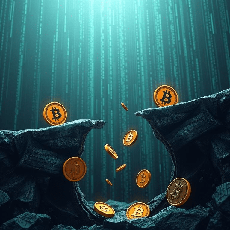 Shibarium hack bridge exploit showing SHIB and BONE tokens falling through a cracked blockchain bridge.