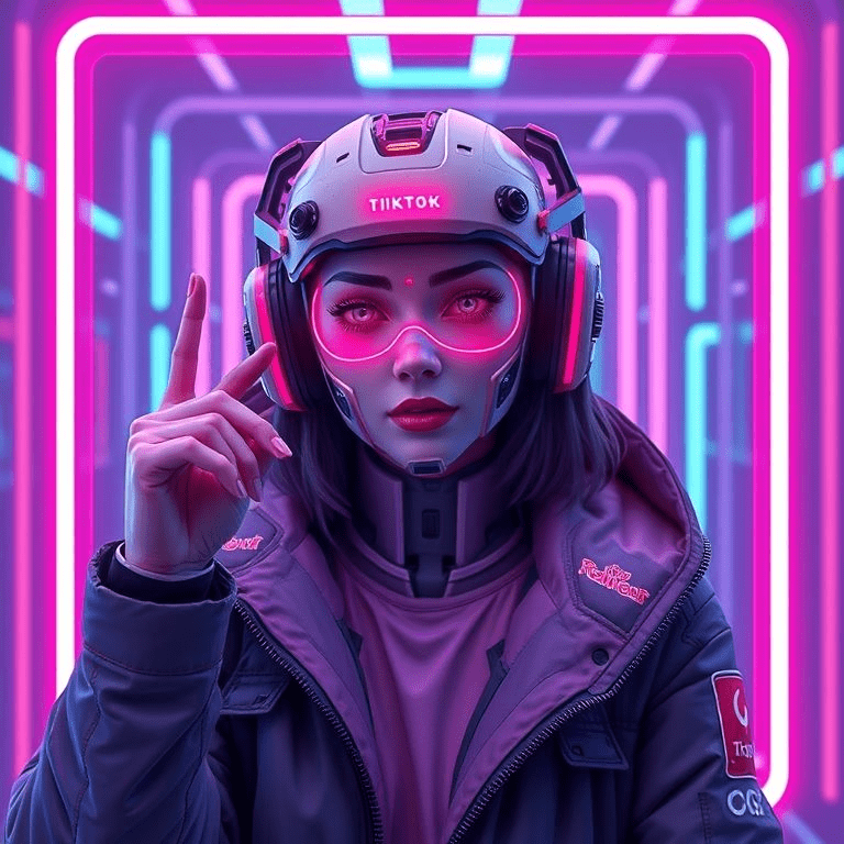 AI influencer marketing avatar promoting Vodafone Germany’s TikTok campaign